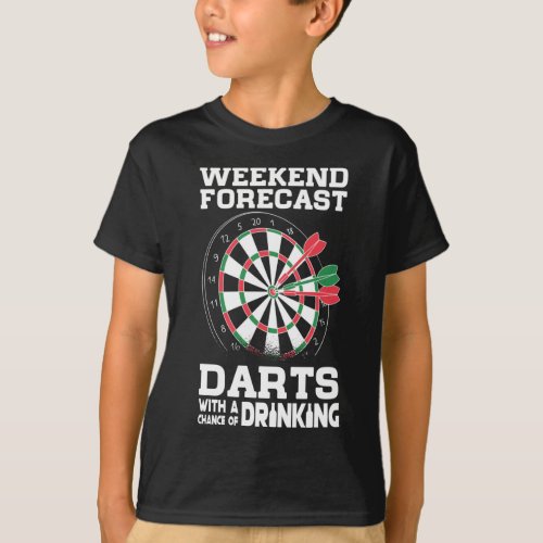Darts Weekend Beer Drinking Dart Player T_Shirt