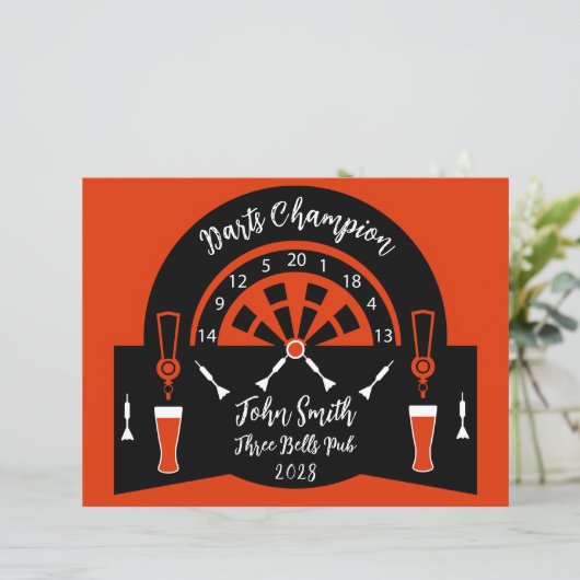  Darts Winner Prize (Standing Front)