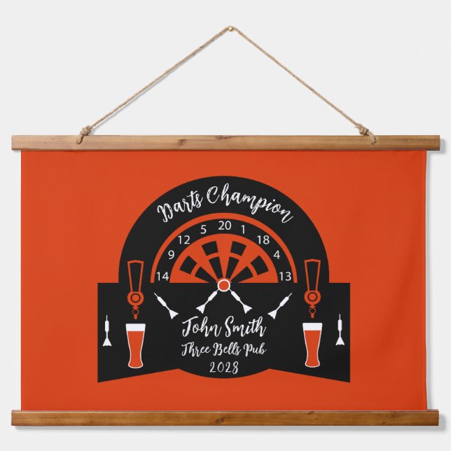  Darts Winner Prize Hanging Tapestry (Front)