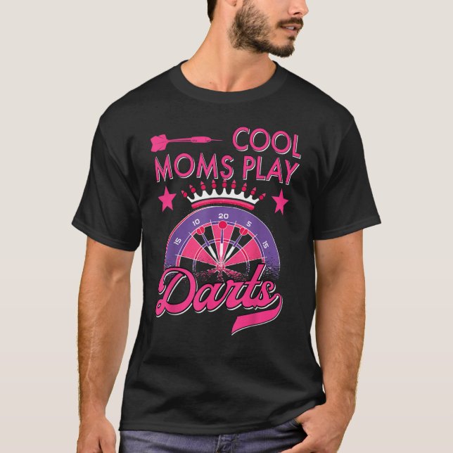 Darts Women Dartboard Girls Dart Player Darting Da T-Shirt (Front)