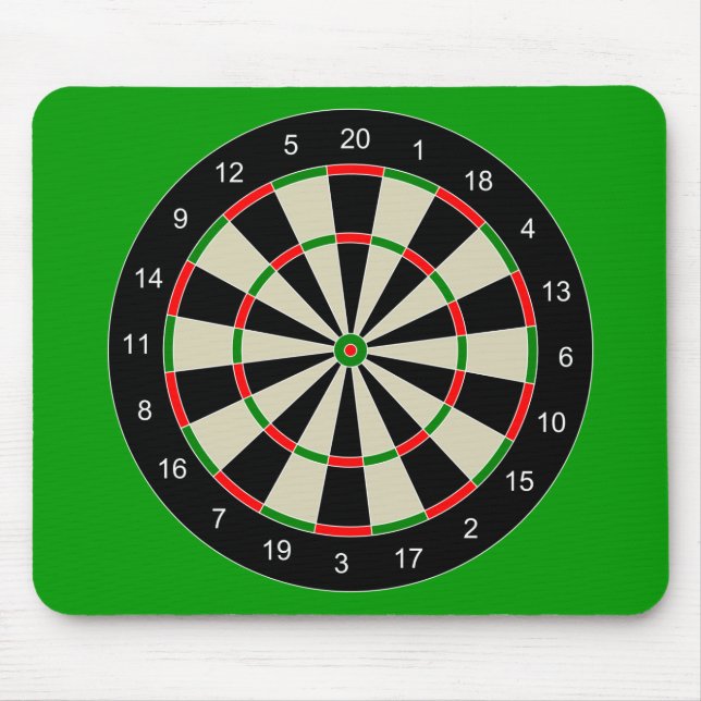 darttarget_Vector_Clipart DARTS DARTBOARD TARGET Mouse Pad (Front)