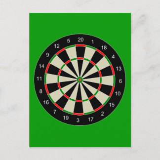 darttarget_Vector_Clipart DARTS DARTBOARD TARGET Postcard