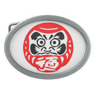 Daruma doll belt buckle