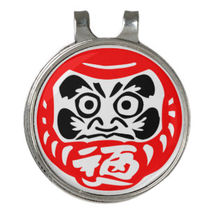 Daruma doll golf hat clip