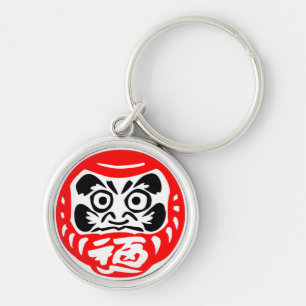 Daruma doll keychain