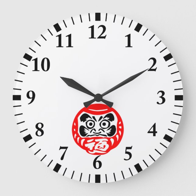 Daruma doll large clock (Front)
