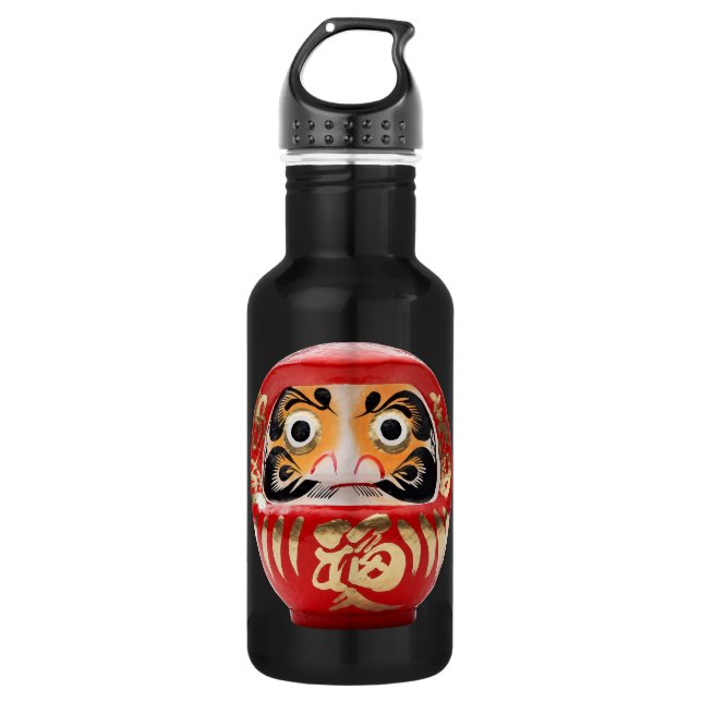 Daruma doll stainless steel water bottle (Front)