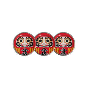Daruma doll (traditional Japanese good luck charm) Golf Ball Marker