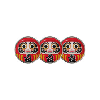 Daruma doll (traditional Japanese good luck charm) Golf Ball Marker
