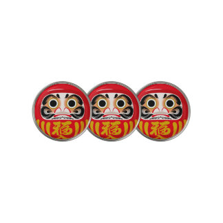 Daruma doll (traditional Japanese good luck charm) Golf Ball Marker