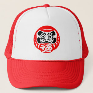 Daruma doll trucker hat