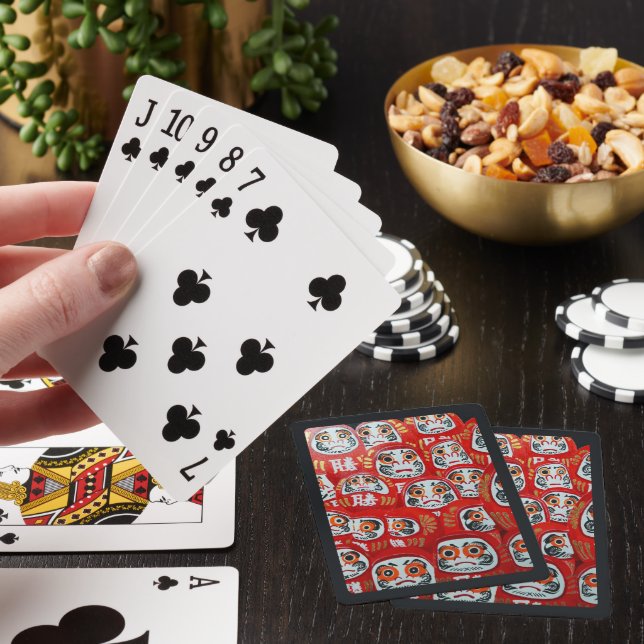 Daruma Dolls Painting by Alfred Fox Poker Cards (In Situ)