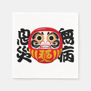Daruma for Health, Wellness & Protection Napkins
