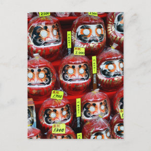 Daruma Good Luck Dolls of Japan Postcard