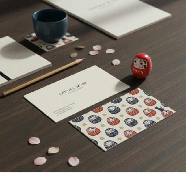 Daruma & Hidden Cat Business Cards (Creator Uploaded)