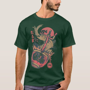 Daruma Ramen Zen Japanese Art Dragon Great Wave T-Shirt