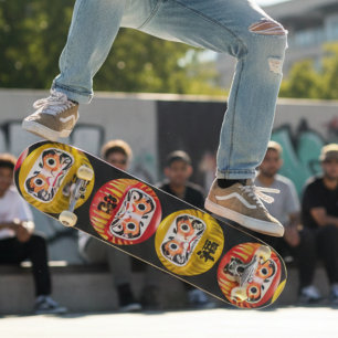 Daruma Skateboard – Japanese Ukiyo-e Inspired Art