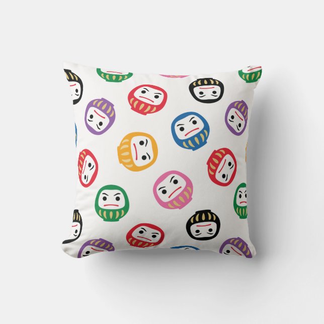 Daruma Throw Pillow (Front)