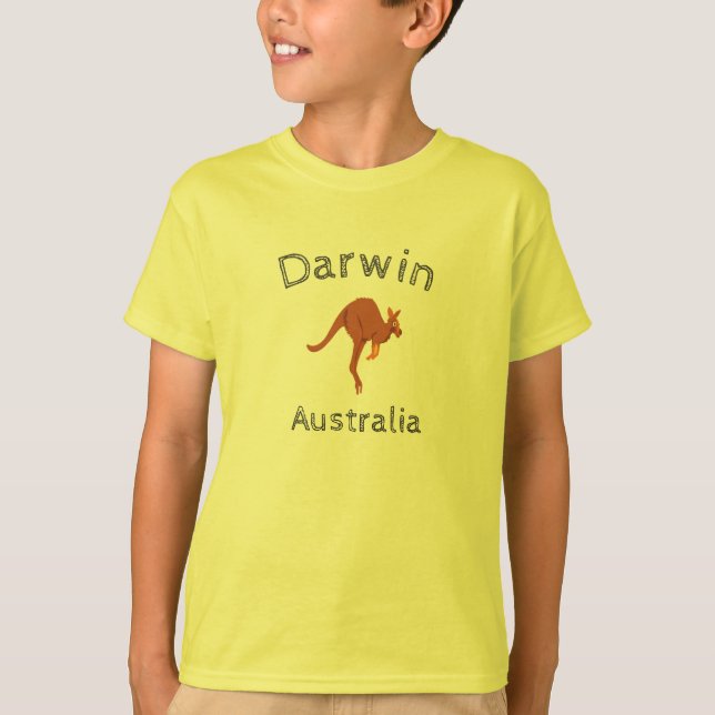 Darwin Australia Kangaroo 4 T-Shirt (Front)