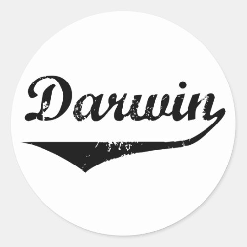 Darwin Classic Round Sticker