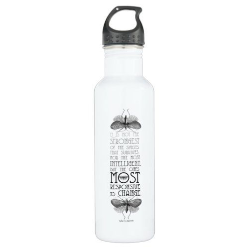 Darwin Evolution Quote  Stainless Steel Water Bottle