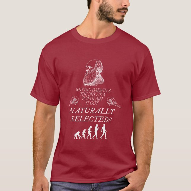 Darwin Evolution T-Shirt: Celebrate the Genius of  T-Shirt (Front)