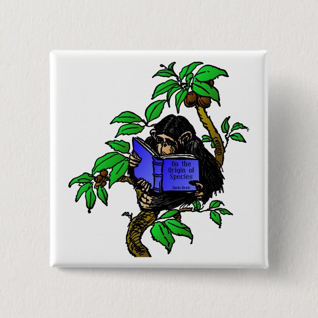 Darwin Fan Pinback Button (Front)