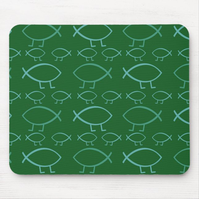 Darwin Fish Mouse Pad (Front)