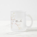 Darwin, I Think Tree Of Life Frosted Glass Coffee Mug at Zazzle