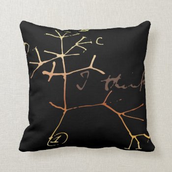 Darwin  I Think Tree Of Life Throw Pillow by boblet at Zazzle