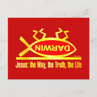 Darwin is Dead Postcard