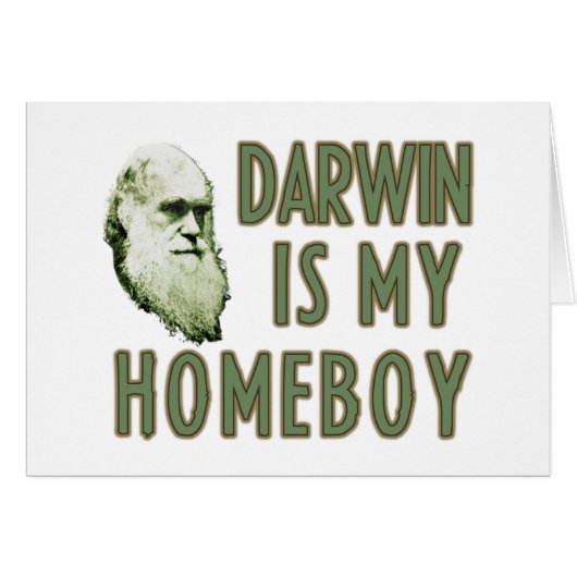 Darwin is my homeboy cards (Front Horizontal)