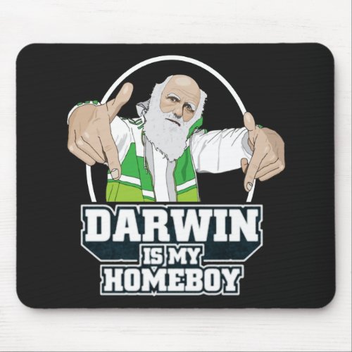 Darwin Is My Homeboy Full Color Mouse Pad