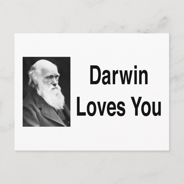 Darwin Loves You 2 Postcard (Front)