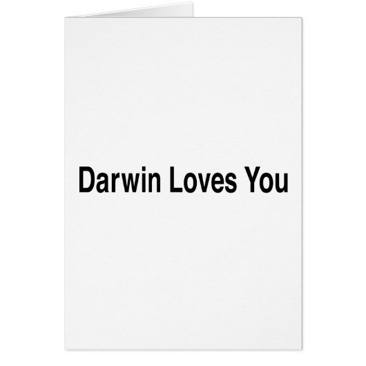 Darwin Loves You Cards (Front)
