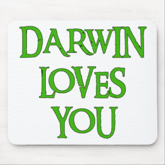 Darwin Loves You Mouse Pad