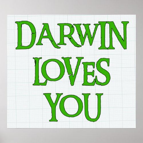 Darwin Loves You Poster