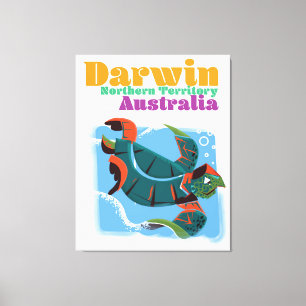 Darwin, Northern Territory Australia travel poster Canvas Print