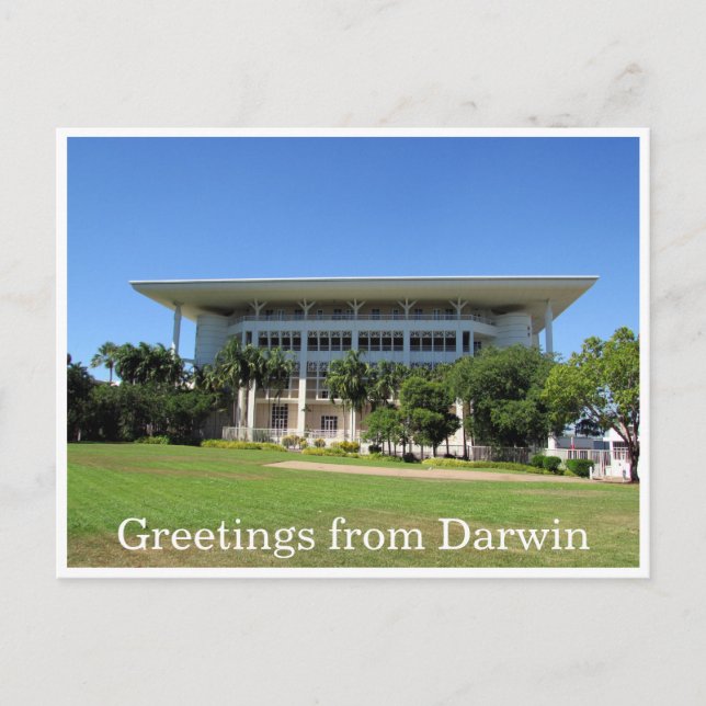 darwin parliament postcard (Front)