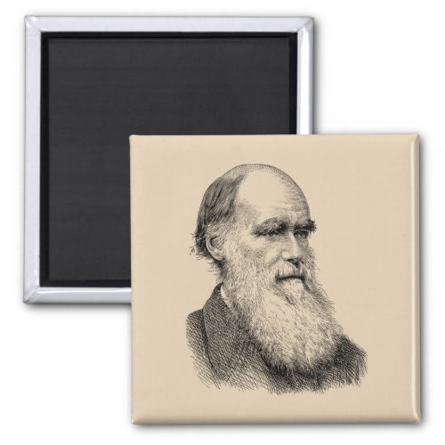Darwin Portrait Evolution Charles Darwin Magnet