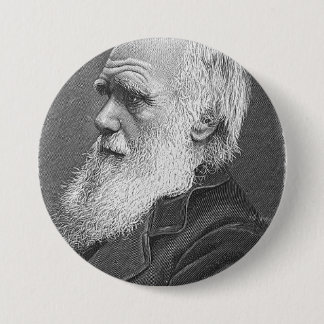 Darwin Portrait Pinback Button