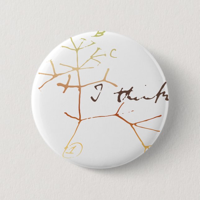 Darwin tree of life: I think Pinback Button (Front)
