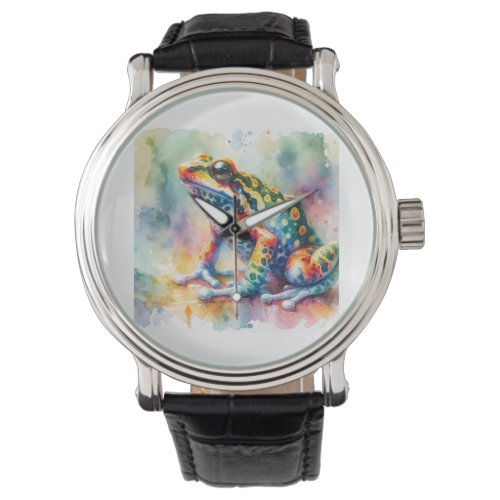 Darwins Frog in Watercolor Colors AREF760 _ Waterc Watch