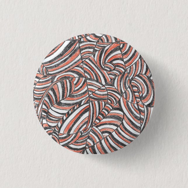 Darya | Abstract Hand-Drawn Art  Button (Front)