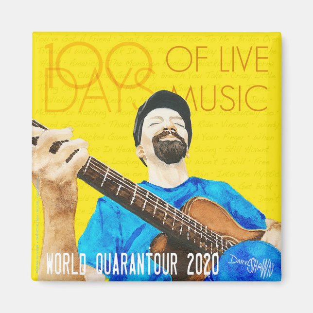 Daryl Shawn 100 Days Quarantour Magnet (Front)