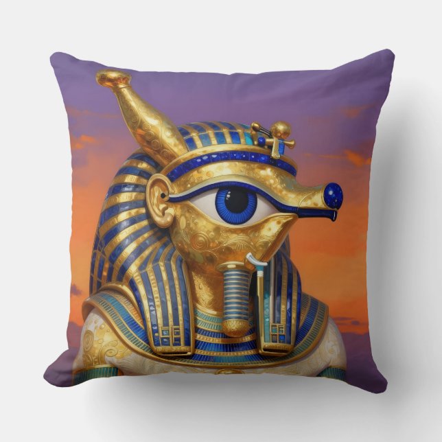 Das Ägyptische Auge´5 Throw Pillow (Front)