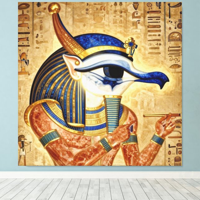 Das Ägyptische Auge  Canvas Print (Insitu(Wood Floor))