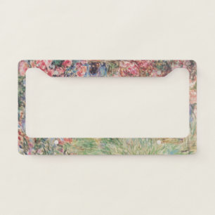 Das Haus in den Rosen - Claude Monet License Plate Frame