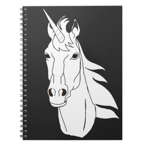 Das letzte Einhorn in weiss Notebook