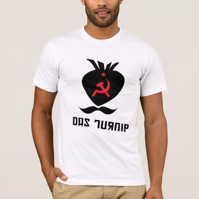 Das Turnip (turnip, hammer/sickle, & moustache) T-Shirt (Front)